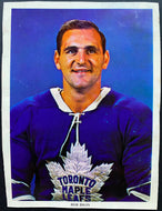 1963-64 Chex Series 1 Photo Bob Baun NHL Hockey Toronto Maple Leafs Vintage