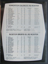 Load image into Gallery viewer, 1982 Northlands Coliseum NHL Program Oilers vs Bruins - Gretzky 92 Goal Season
