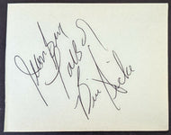 Montreal Canadiens Autographed Signed Cut Jean Guy Talbot Bill Hicke VTG NHL