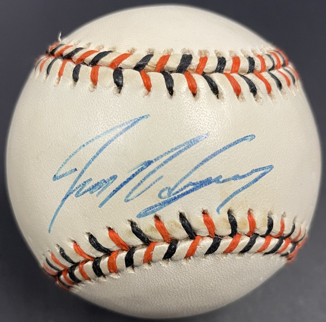 Ivan Pudge Rodriguez Autographed Baltimore All Star Game Rawlings Baseball JSA