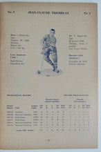 Load image into Gallery viewer, 1962 NHL Hockey Montreal Canadiens Media Guide &amp; Yearbook Jacques Plante
