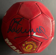 Michael Owen Signed Manchester United Mini Soccer Ball Football Autographed JSA