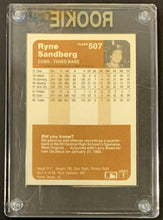 Load image into Gallery viewer, 1983 Fleer Ryne Sandberg Rookie Card Chicago Cubsa RC Vintage Baseball MLB
