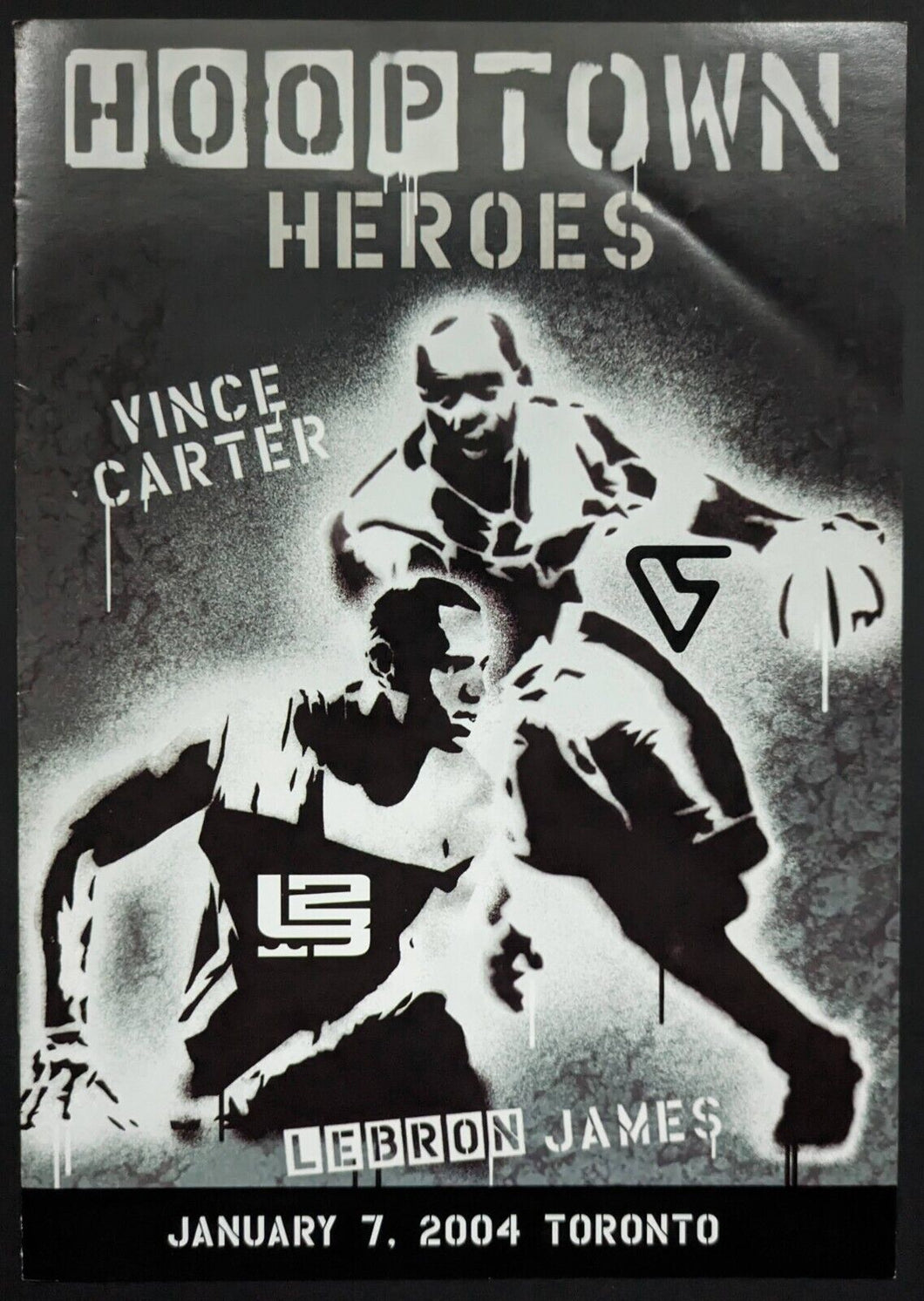 2004 Nike Promo Hoopstown Heroes Raptors Cavaliers Rookie LeBron Game Program