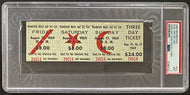1969 WOODSTOCK Music + Art Fair Concert Festival Full 3 Day Ticket Unused PSA 9