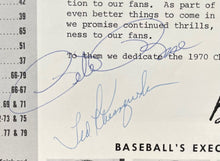 Load image into Gallery viewer, Pete Rose + Kluszewski Autographed 1970 World Series Program MLB Baseball Signed
