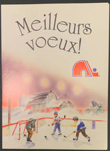 Load image into Gallery viewer, 1990 Quebec Nordiques NHL Hockey Team Christmas Card Unused Vintage Defunct
