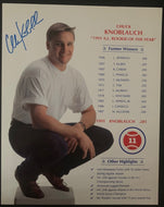 1991 A.L. Rookie Of The Year Chuck Knoblauch Signed Poster MLB Minnesota Twins