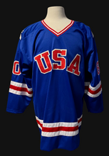 Load image into Gallery viewer, 1980 USA Olympic Hockey Jersey Team Signed Autographed PSA Authenticated
