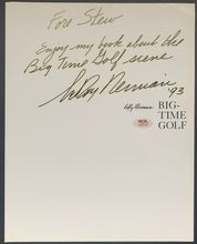 Load image into Gallery viewer, 1993 LeRoy Neiman Signed Page Book Big Time Golf Artist Sports PSA
