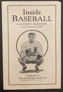 1920s Inside Baseball Fold-Out Booklet MLB Vintage MILB Wilbert Robinson HOF