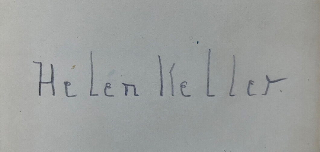 Helen Keller Signed The Story of My Life HC Book Autobiography Autographed JSA