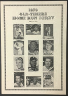 1979 Old Timers Home Run Derby Program MLB Baseball Hank Aaron Willie Mays