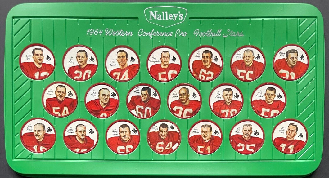 1964 Nalley's CFL Football Calgary Stampeders Coins + Shield in Rare Condition