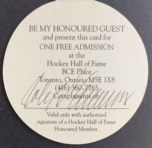Load image into Gallery viewer, Hockey Hall Of Fame Admission Pass Signed John D'Amico Autographed Referee Auto
