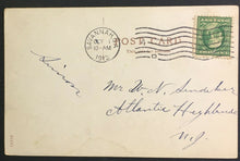 Load image into Gallery viewer, 1911 Vanderbilt Cup Race Savannah Georgia Post Card Ralph Mulford Car Auto Old

