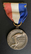 Early 1900s Vintage Speed Skating Medal Eastern States Championships NY + Ribbon