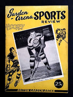 1951 Boston Garden Hockey Program Toronto Maple Leafs vs Boston Bruins NHL