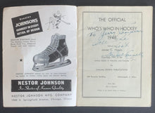 Load image into Gallery viewer, 1947 / 1948 Who's Who Hockey Hendy Guide Book Vintage NHL Dit Clapper Cover
