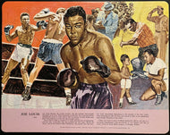 1969 Heavyweight Boxing Champion Joe Louis Afro-American History Puzzle Vintage