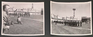1957 Maple Leaf Stadium Type 1 Photo x2 Military Day Parade Baseball Game