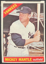 Load image into Gallery viewer, 1966 O-Pee-Chee #50 Mickey Mantle OPC Card KSA 6.5 ENM+ New York Yankees MLB
