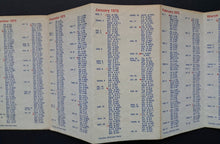 Load image into Gallery viewer, 1974/1975 NHL Pocket Schedule Molson Ontario TV Hockey Vintage NHL Unmarked
