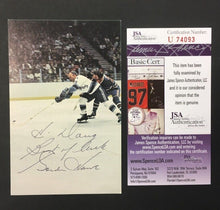 Load image into Gallery viewer, Gordie Howe Autographed Houston Aeros Photo Postcard  WHA Hockey JSA
