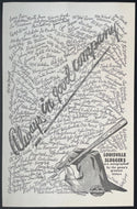 1950's Louisville Slugger Always in Good Company Facsimile Autograph Poster MLB