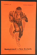 1945 Football Program New York State Mamaroneck Tigers vs New Rochelle