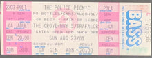 Load image into Gallery viewer, 1981 The Police Vintage Full Unused Concert Ticket + At The Grove With Iggy Pop
