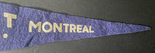 Load image into Gallery viewer, 1930's Montreal Amusement Park Pennant Belmont Park Vintage Canadian
