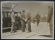 1931 Type 1 Photo Prince of Wales Inspects RMS Empress of Britain Vtg Royalty