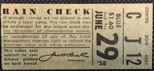 Load image into Gallery viewer, 1958 Toronto Maple Leafs Baseball Ticket Stub Vintage International League IL
