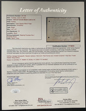 Load image into Gallery viewer, 1933-34 Toronto Maple Leafs Team Signed Sheet x16 Autographed Conacher JSA NHL
