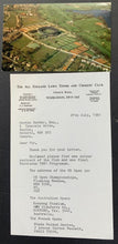 Load image into Gallery viewer, 1981 Letter + Postcard from All England Lawn Tennis &amp; Croquet Club Wimbledon
