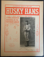1904 Husky Hans Sheet Music Honus Wagner Pittsburgh Pirates Baseball MLB Vintage