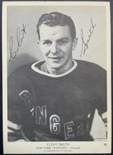 Load image into Gallery viewer, 1939-40 OPC V301-1 Clint Smith Autographed Signed Card New York Rangers JSA HOF
