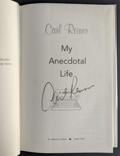 Load image into Gallery viewer, Carl Reiner Autographed My Anecdotal Life Biography Signed Hardcover Copy Book
