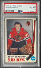 Load image into Gallery viewer, 1969 O-Pee-Chee Tony Esposito #138 Hockey Rookie Card Blackhawks PSA NM-MT 8
