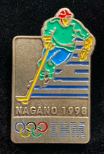 Load image into Gallery viewer, 1998 Nagano Winter Olympics Japan IBM Lapel Pin Set 4 Pins + Case Vintage
