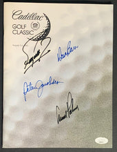 Load image into Gallery viewer, 1991 Cadillac Golf Classic Program Signed Arnold Palmer Fuzzy Loeller PGA LOA
