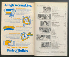 Load image into Gallery viewer, 1972-73 Buffalo Sabres NHL Hockey Media Guide Yearbook Crozier Cover
