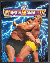 Load image into Gallery viewer, 1988 WWF WrestleMania IV Program Hulk Hogan Andre The Giant Trump Plaza WWE
