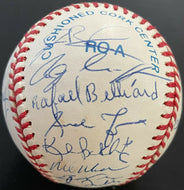 1997 Atlanta Braves Team Signed Rawlings Baseball 23 Autos Maddux Smoltz JSA LOA