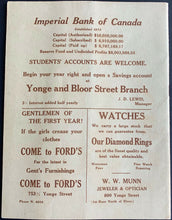Load image into Gallery viewer, 1913 41st Annual Bobolink Banquet Program Victoria College U of Toronto Canada
