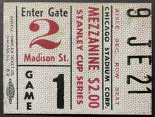 Load image into Gallery viewer, 1946 Stanley Cup Semi-Finals Game 3 NHL Hockey Ticket Canadiens vs Blackhawks

