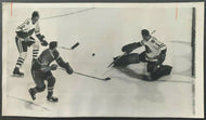 1962 Vintage NHL Playoffs Press Photo Montreal Canadiens Chicago Blackhawks