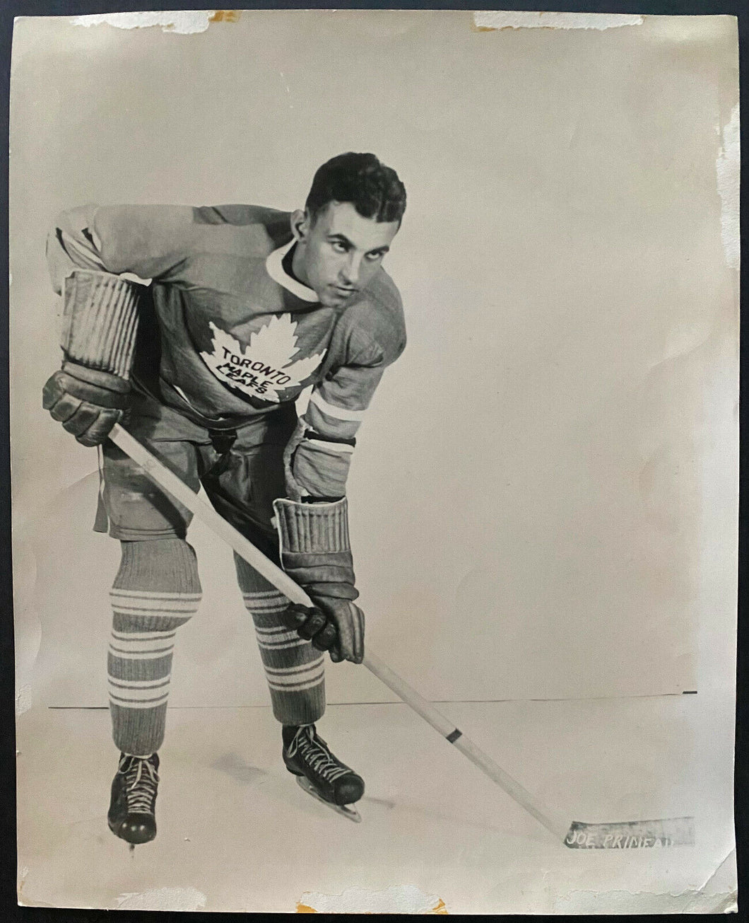 Vintage Joe Primeau Photo Toronto Maple Leafs 