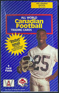 1991 New Factory Sealed Box All World CFL Cards Vintage Football Rocket Ismail